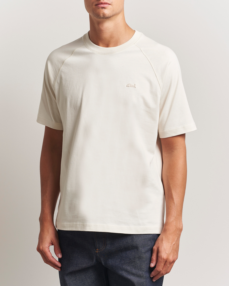 Homme | T-shirts | AMI | Signature Logo T-Shirt Ivory