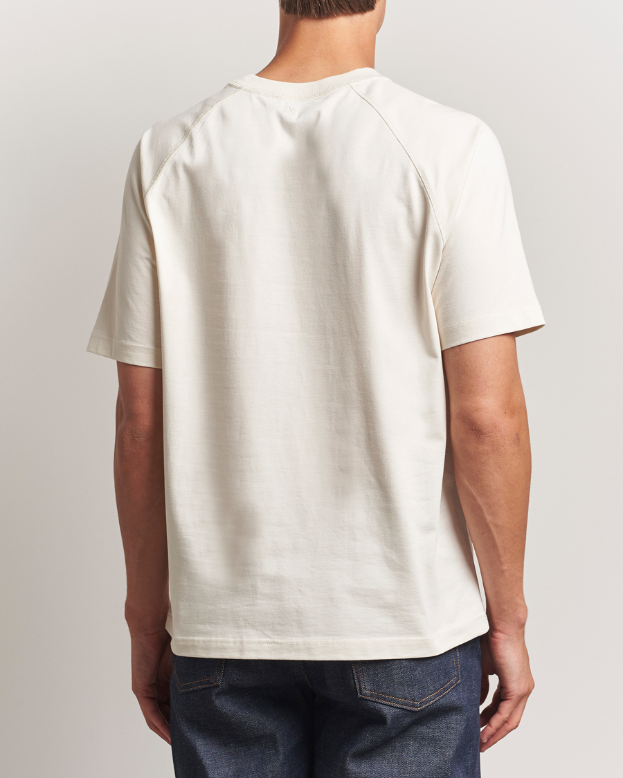 Homme | T-shirts | AMI | Signature Logo T-Shirt Ivory