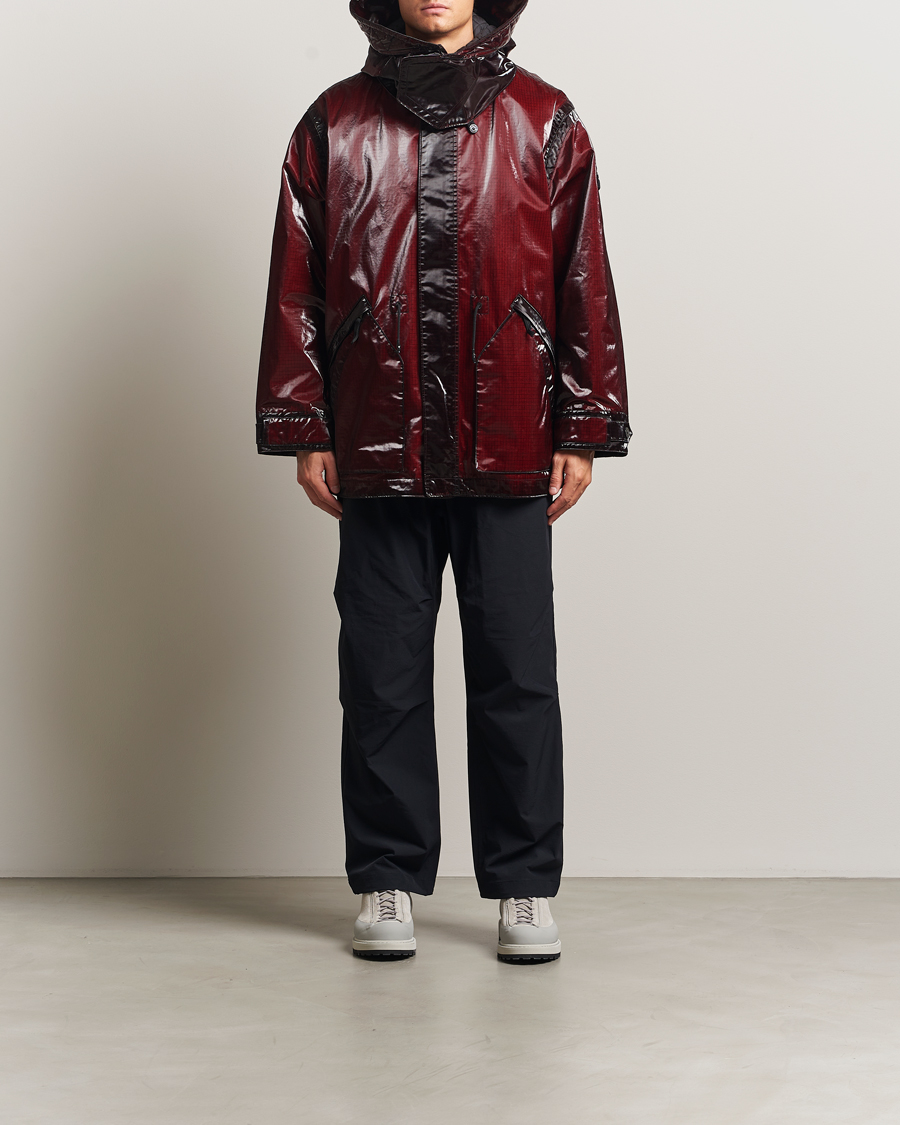 Homme | Manteaux Et Vestes | Stone Island | Short Ripstop Detachable Inner Parka Burgundy