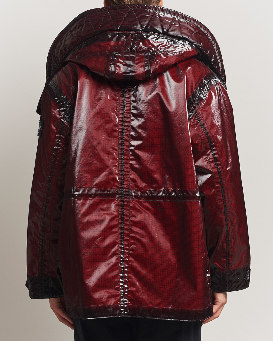 Homme | Manteaux Et Vestes | Stone Island | Short Ripstop Detachable Inner Parka Burgundy
