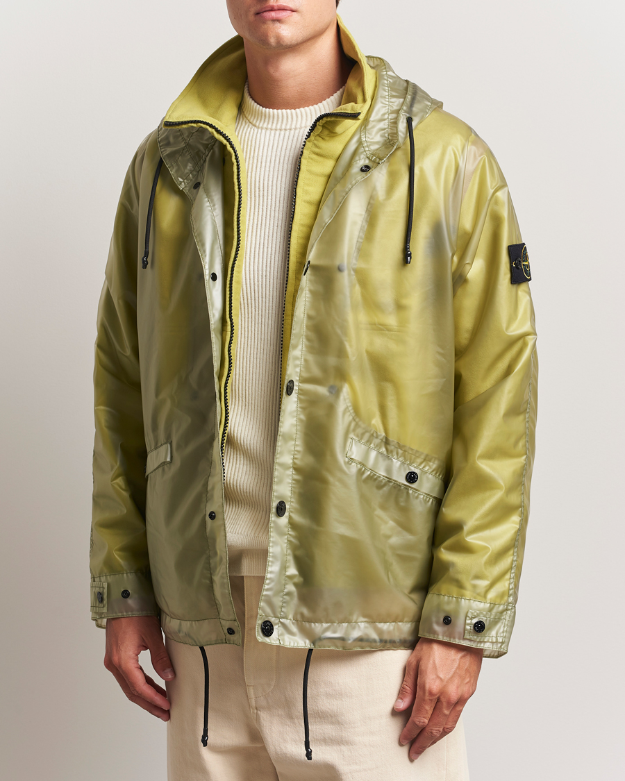 Homme | Manteaux Et Vestes | Stone Island | Translusent Cover Moleskin Short Parka Green