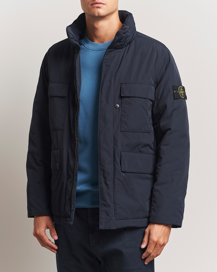 Homme | Manteaux Et Vestes | Stone Island | Micro Twill Padded Field Jacket Navy