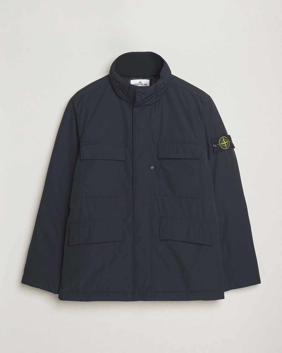 Homme | Manteaux Et Vestes | Stone Island | Micro Twill Padded Field Jacket Black