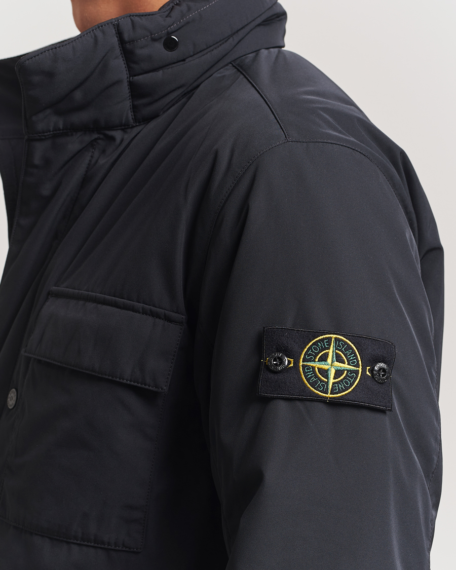 Homme | Manteaux Et Vestes | Stone Island | Micro Twill Padded Field Jacket Black