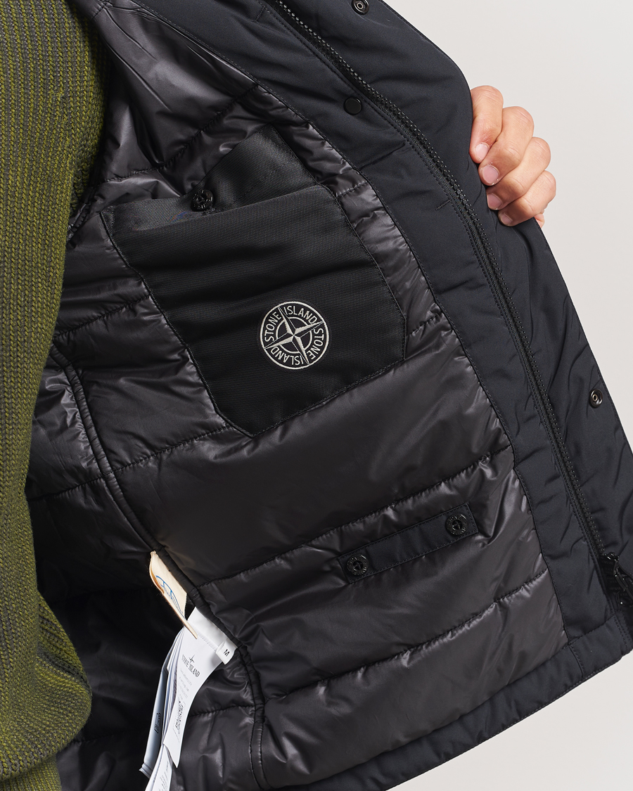 Homme | Manteaux Et Vestes | Stone Island | Micro Twill Padded Field Jacket Black