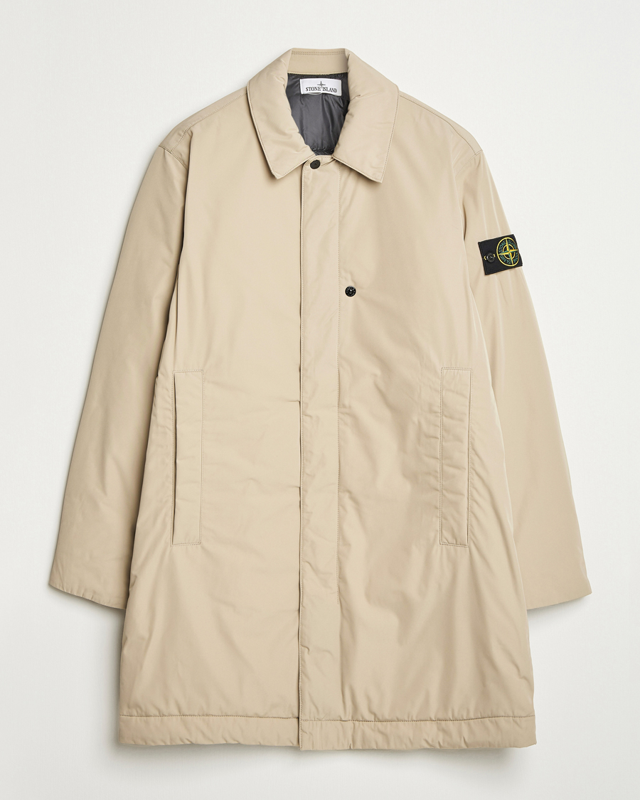 Homme | Manteaux Et Vestes | Stone Island | Micro Twill Primaloft Padded Coat Beige