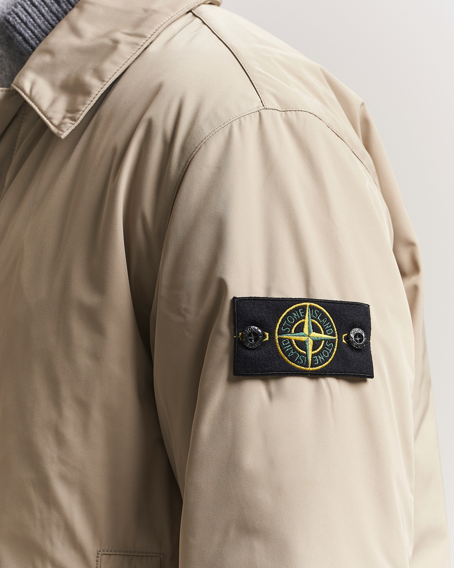 Homme | Manteaux Et Vestes | Stone Island | Micro Twill Primaloft Padded Coat Beige