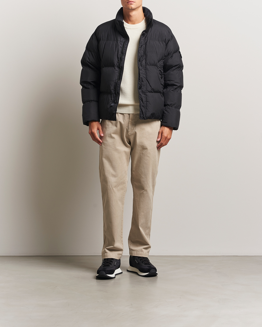 Heren | Jassen | Stone Island | Crinkle Reps Down Jacket Black