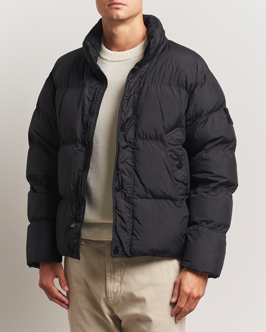 Heren | Jassen | Stone Island | Crinkle Reps Down Jacket Black