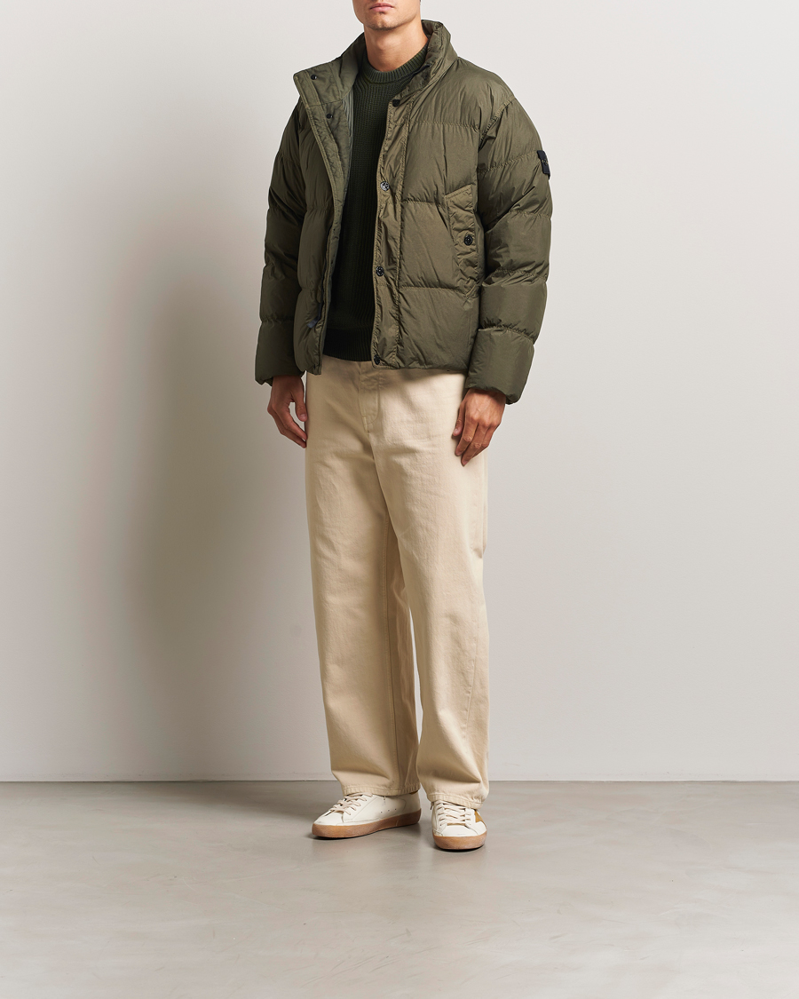 Heren | Jassen | Stone Island | Crinkle Reps Down Jacket Military Green