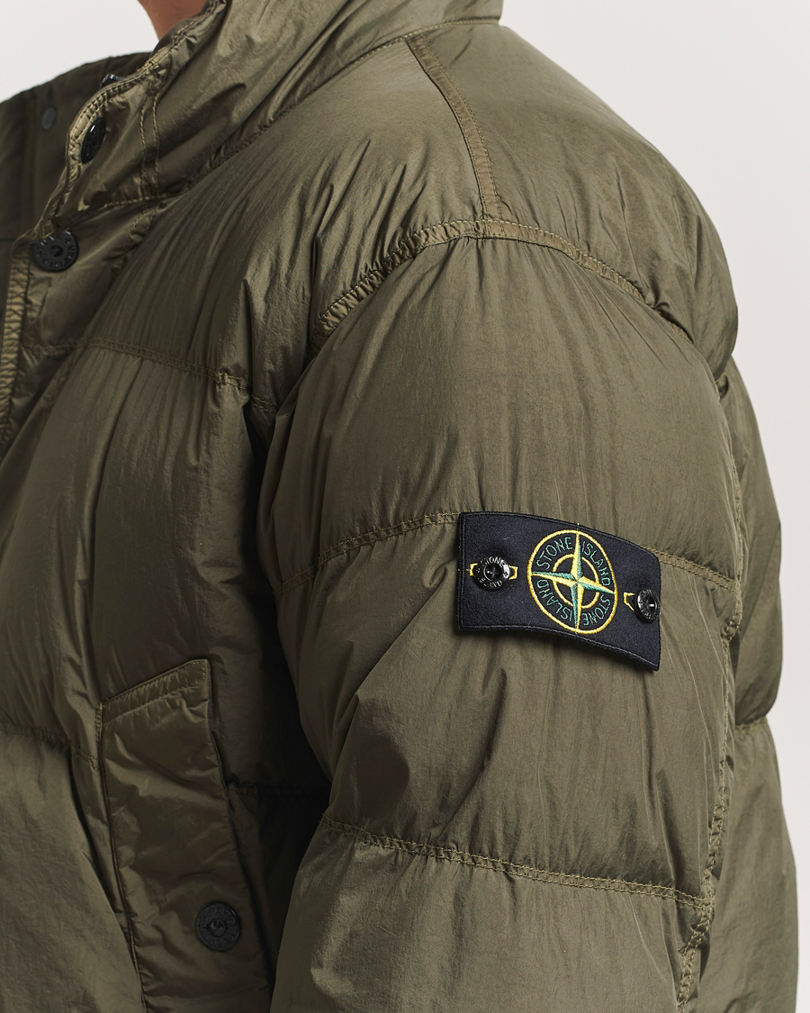 Heren | Jassen | Stone Island | Crinkle Reps Down Jacket Military Green