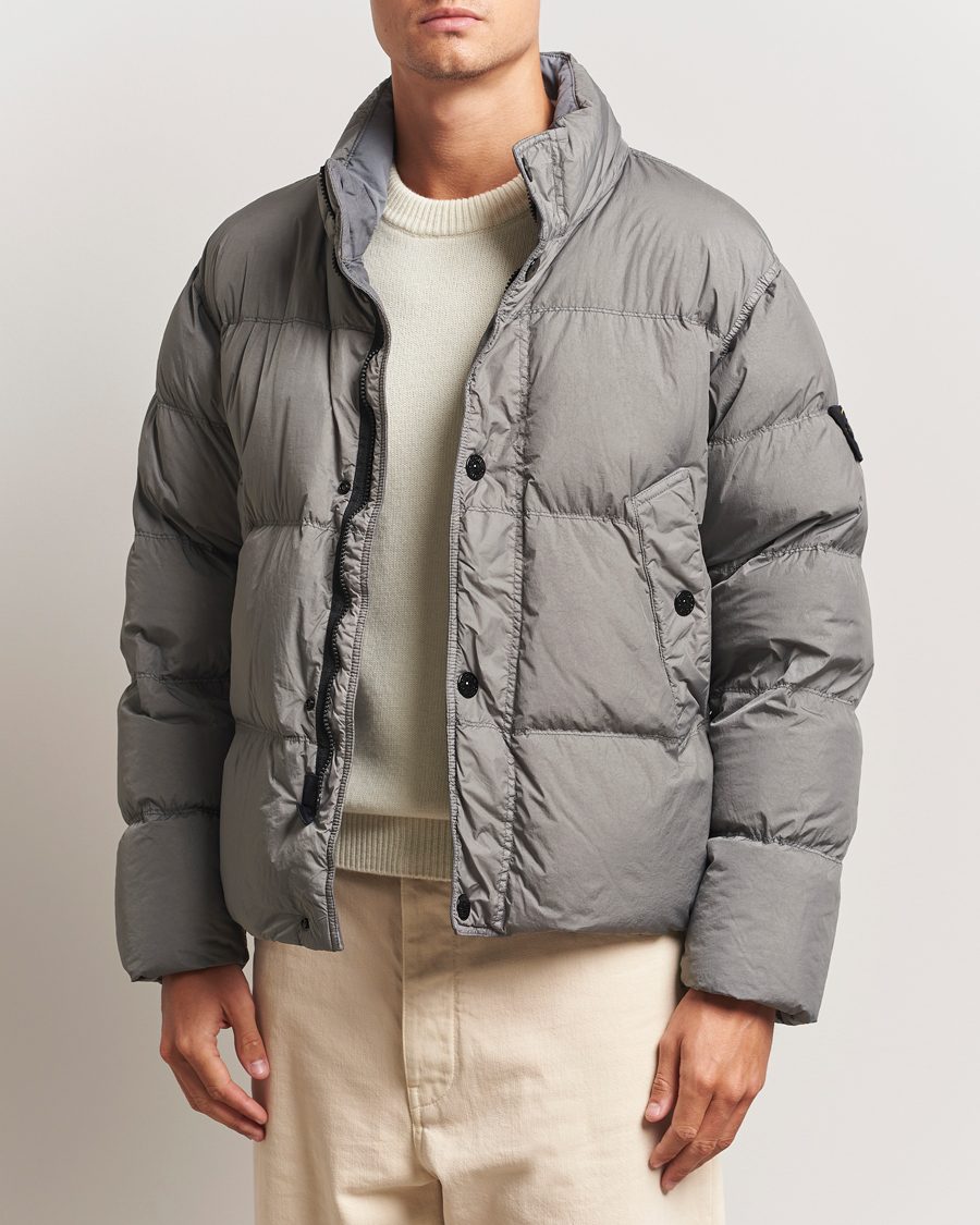 Homme | Manteaux Et Vestes | Stone Island | Crinkle Reps Down Jacket Cement