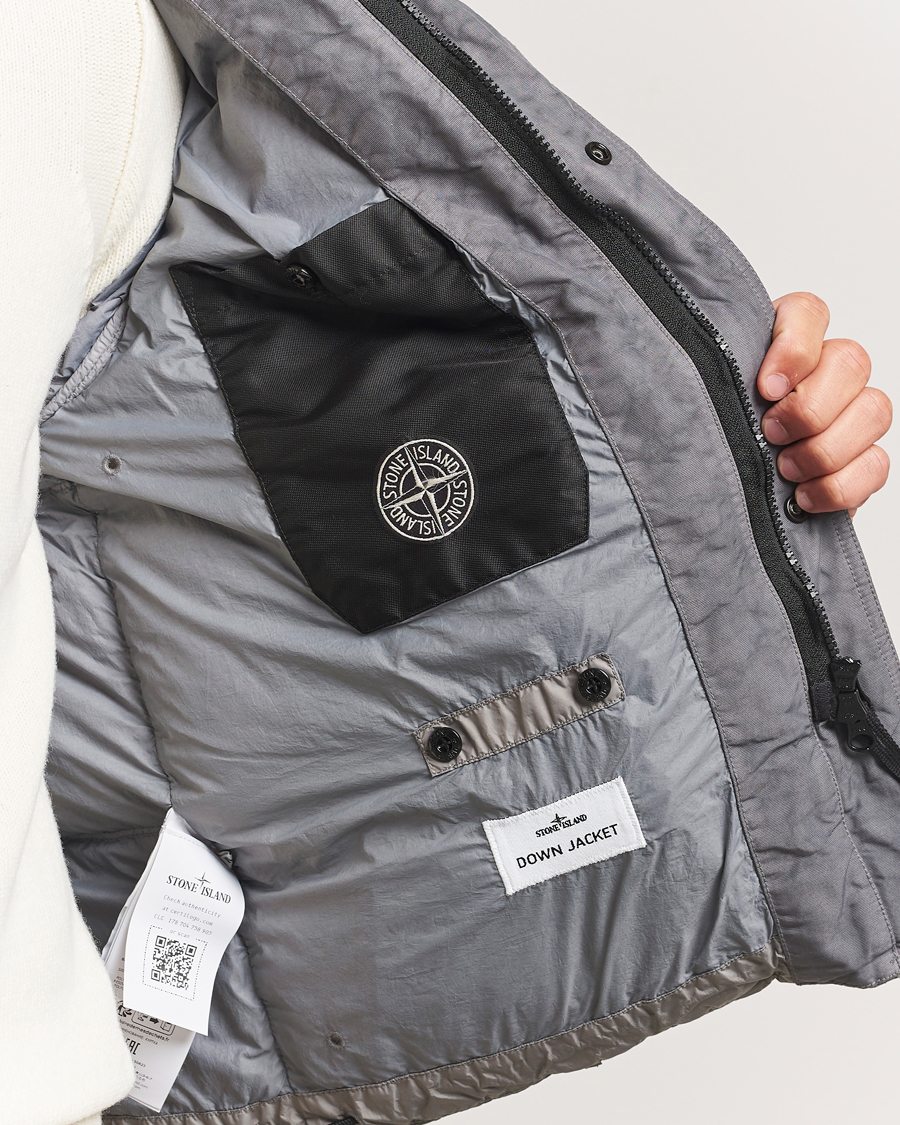 Heren | Jassen | Stone Island | Crinkle Reps Down Jacket Cement