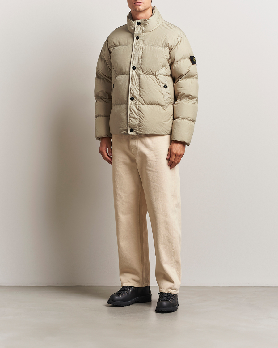 Heren | Jassen | Stone Island | Crinkle Reps Down Jacket Beige