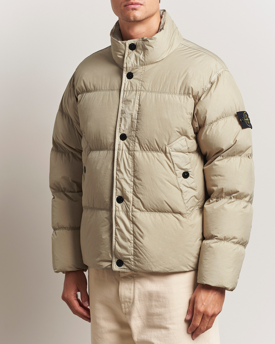 Heren | Jassen | Stone Island | Crinkle Reps Down Jacket Beige