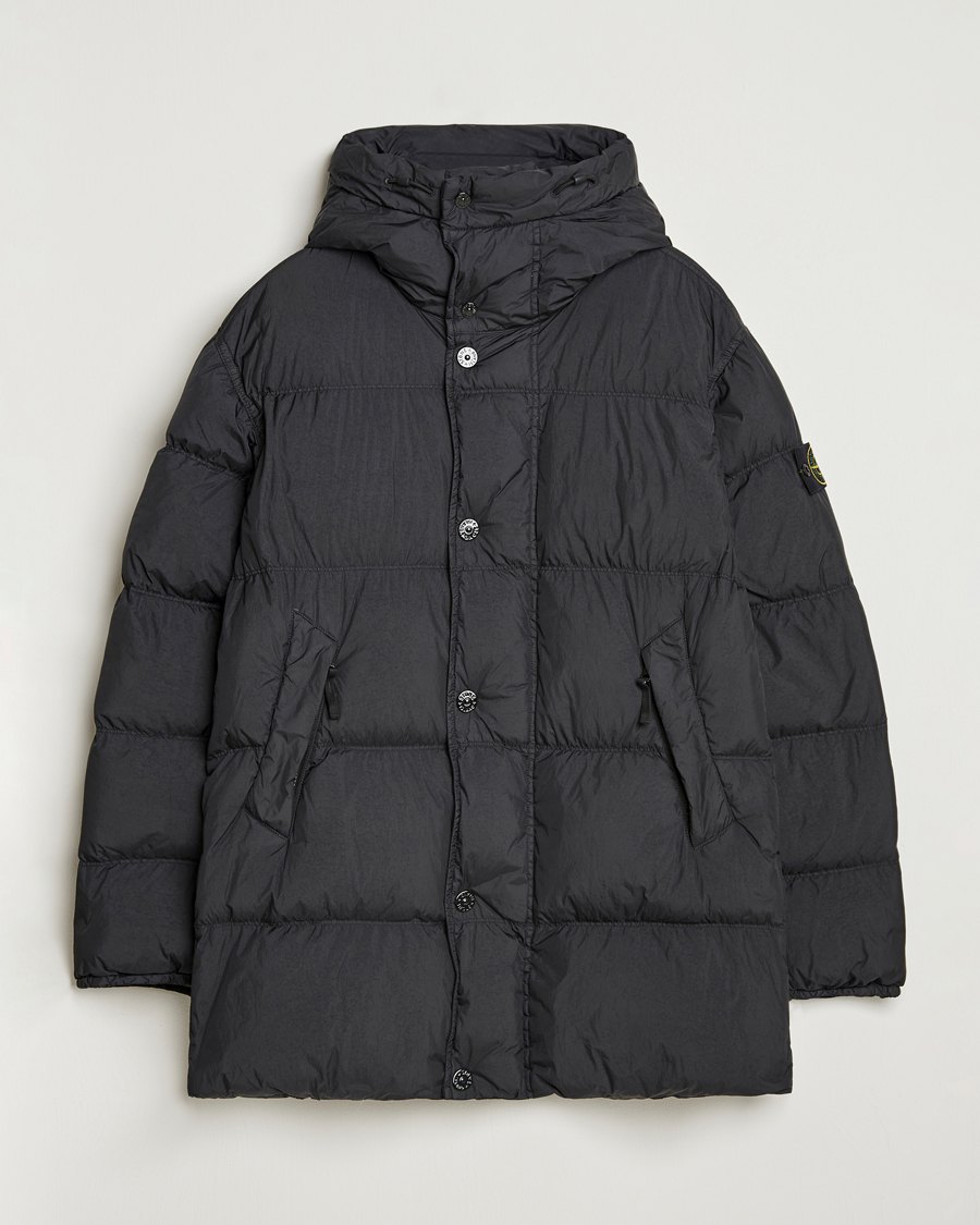 Homme | Manteaux Et Vestes | Stone Island | Crinkle Reps Down Parka Black