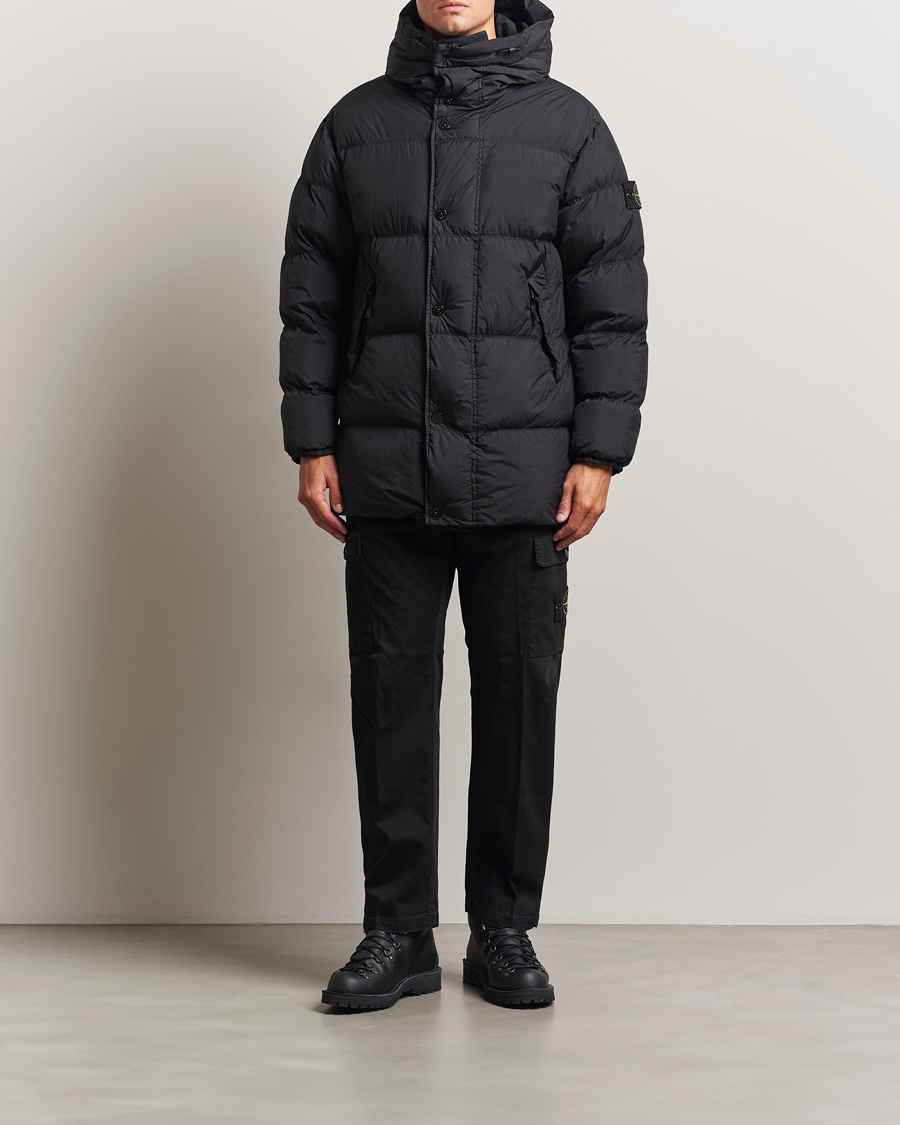 Homme | Manteaux Et Vestes | Stone Island | Crinkle Reps Down Parka Black