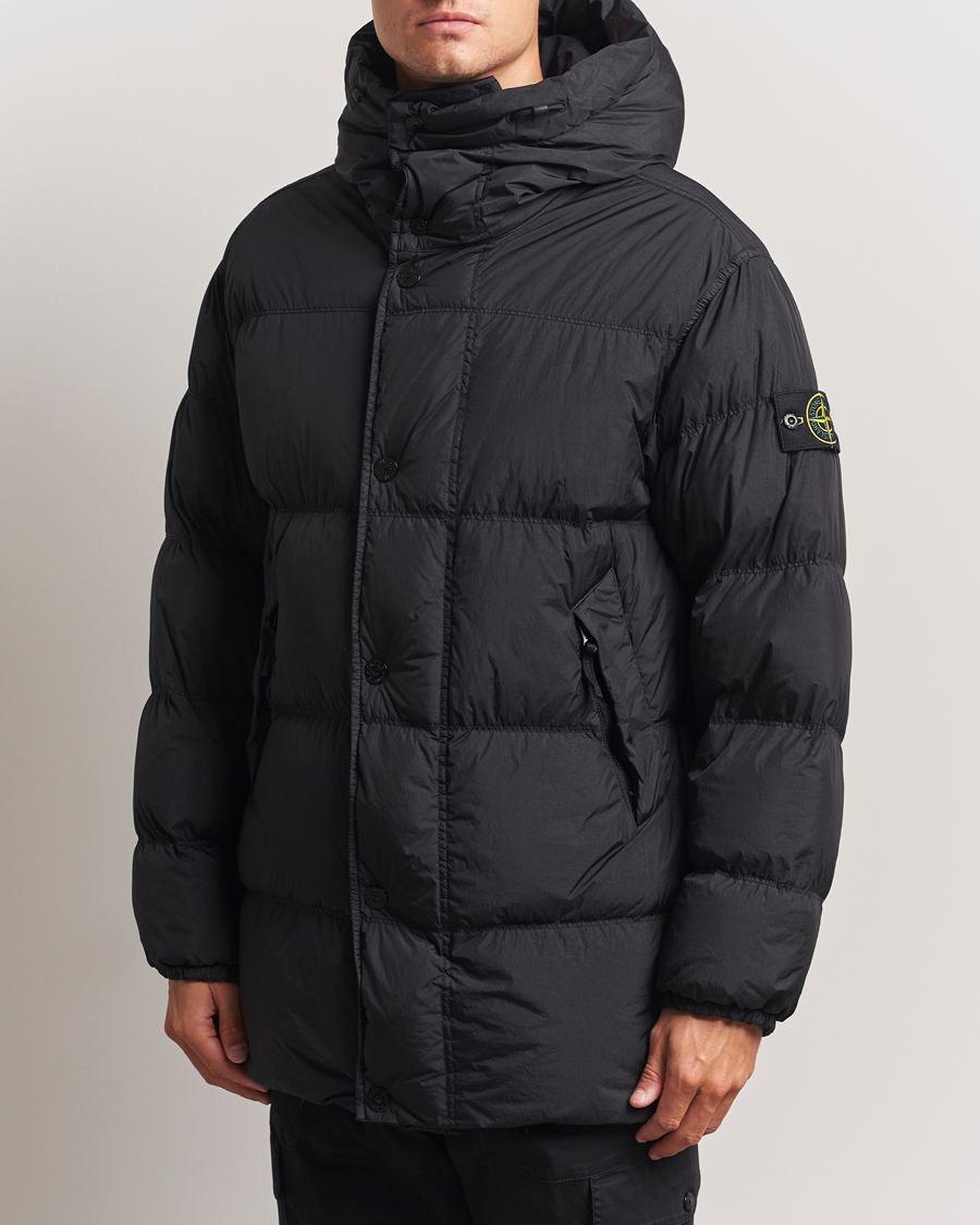 Homme | Manteaux Et Vestes | Stone Island | Crinkle Reps Down Parka Black