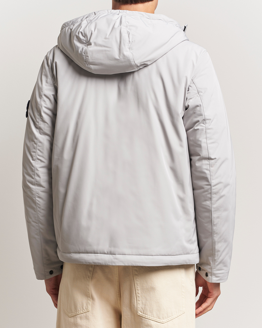 Homme | Manteaux Et Vestes | Stone Island | Micro Twill Primaloft Padded Hood Jacket Pearl Grey