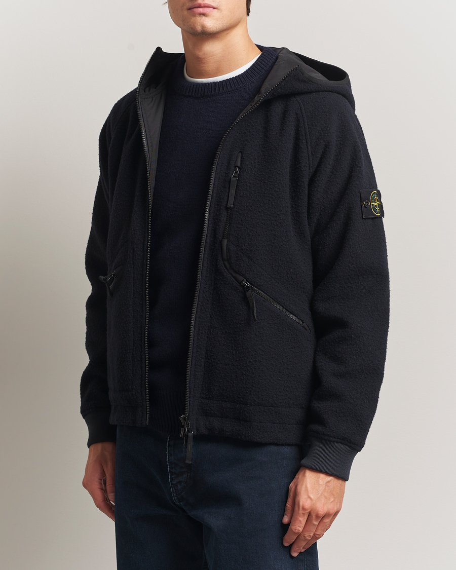 Heren | Jassen | Stone Island | Panno Ratinato Wool Jacket Navy
