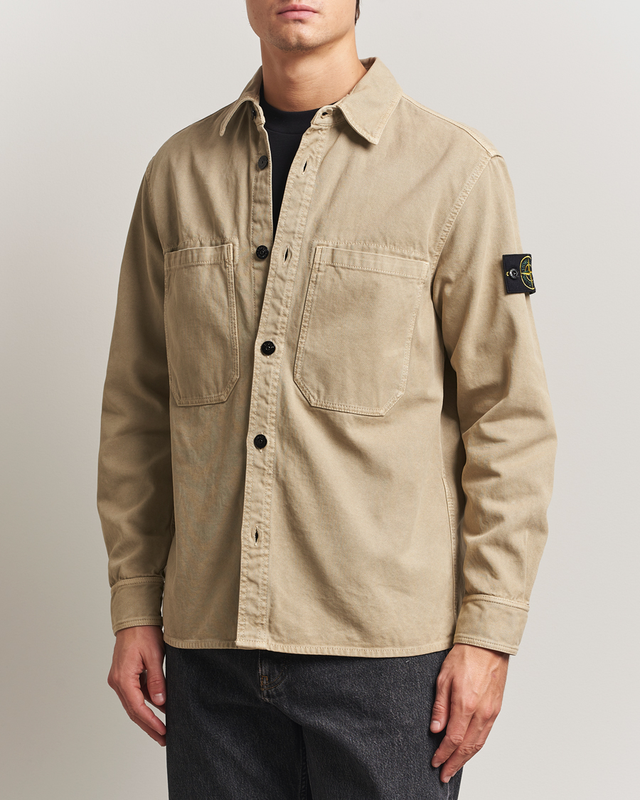 Heren | Overhemden | Stone Island | Organic Panama Cotton Overshirt Desert