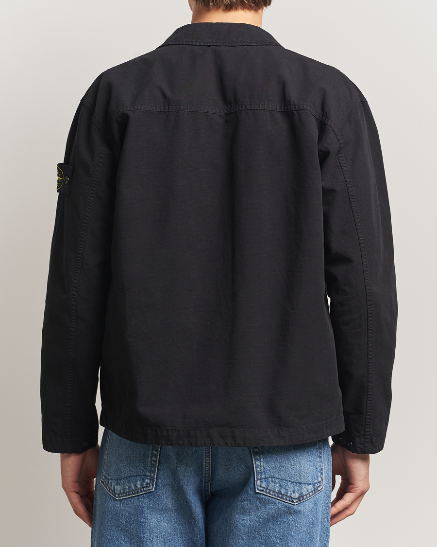 Heren | Overhemden | Stone Island | Organic Cotton Ripstop Overshirt Black