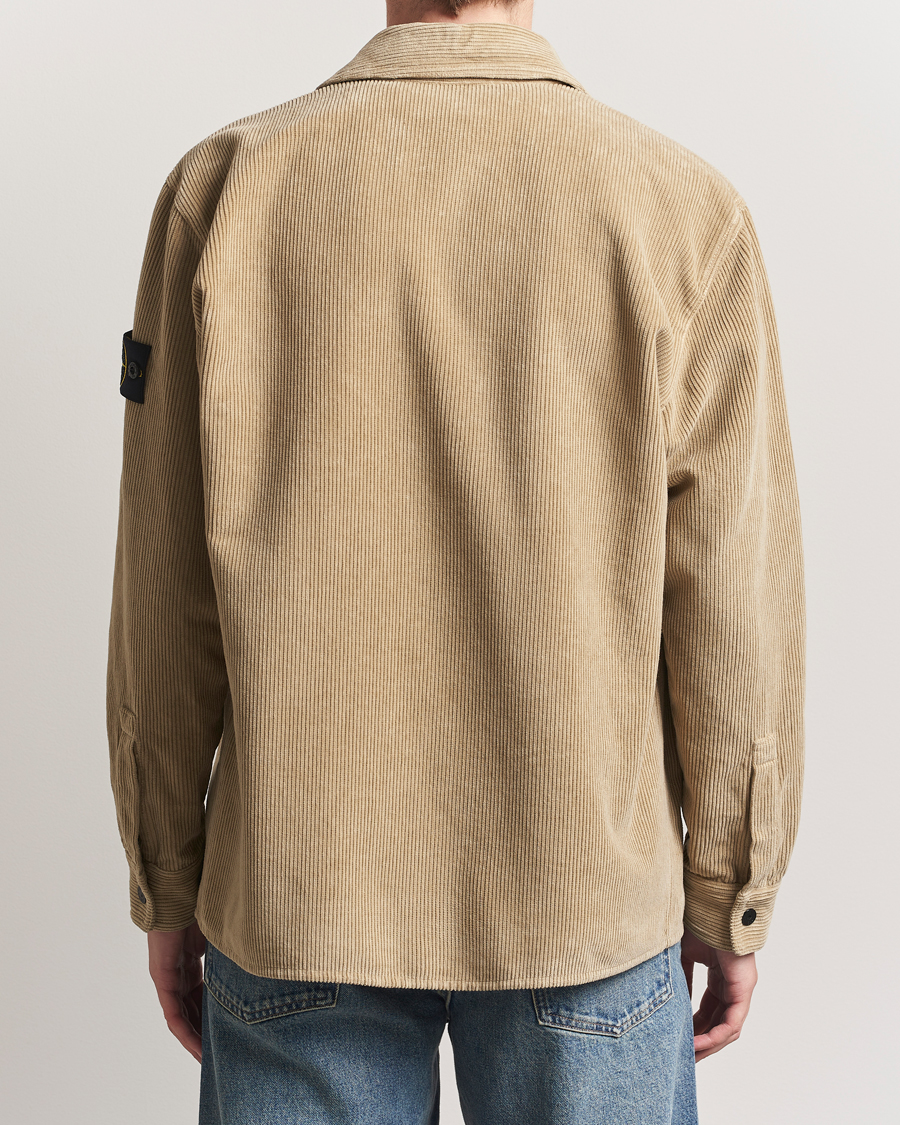 Homme | Chemises | Stone Island | Organic Cotton Cord Overshirt Beige