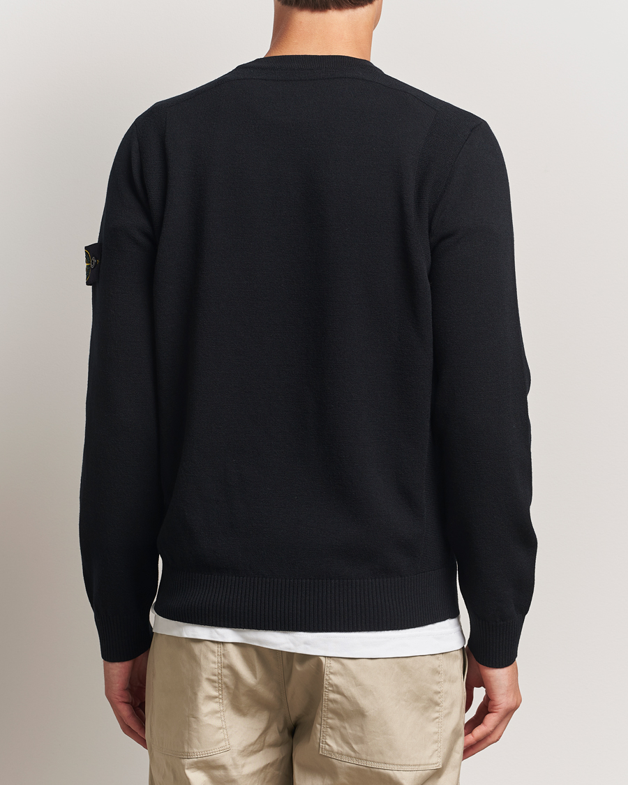 Homme | Pulls Et Tricots | Stone Island | Stretch Wool Knitted Jumper Black