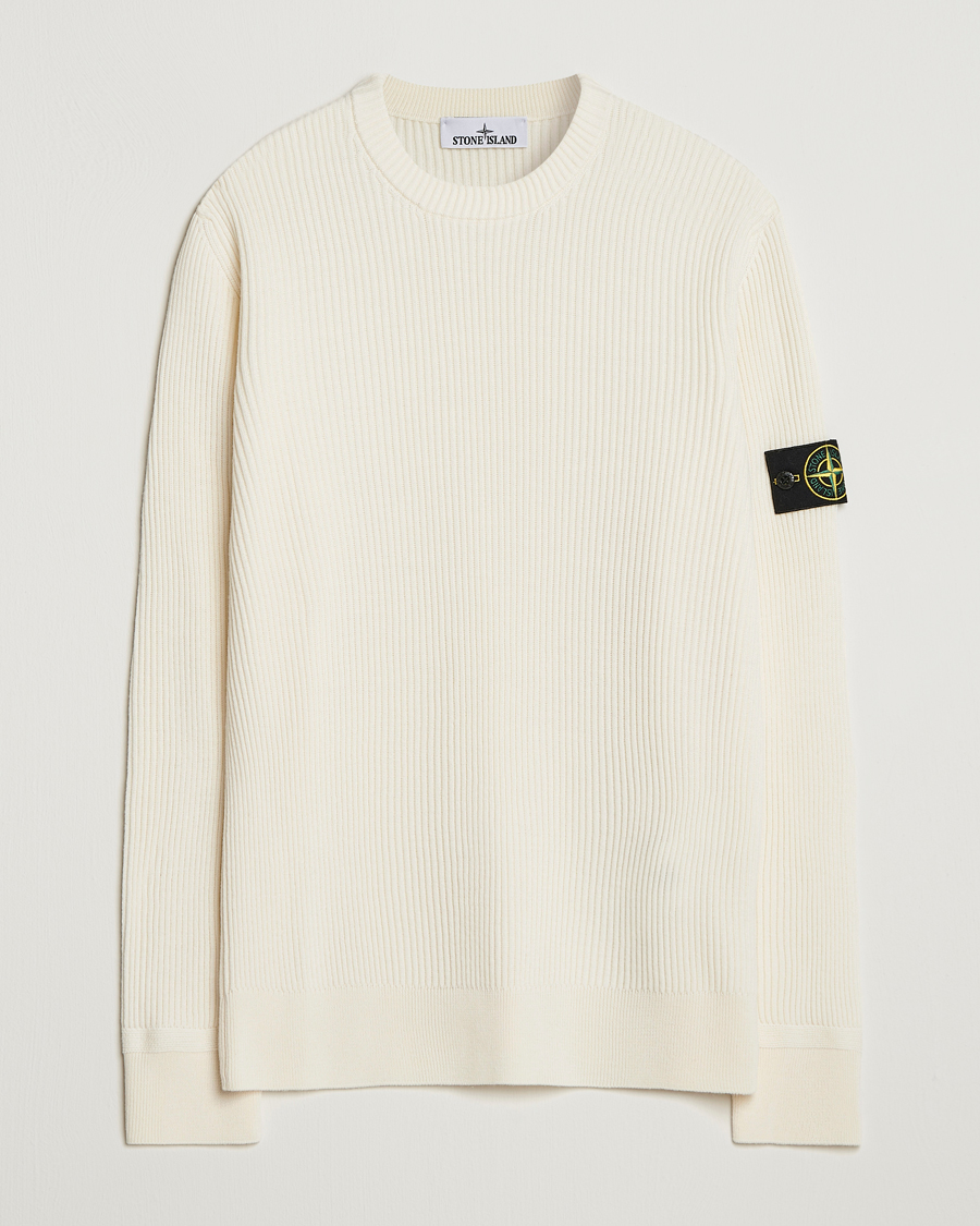 Heren | Truien | Stone Island | Full Rib Crewneck Ivory