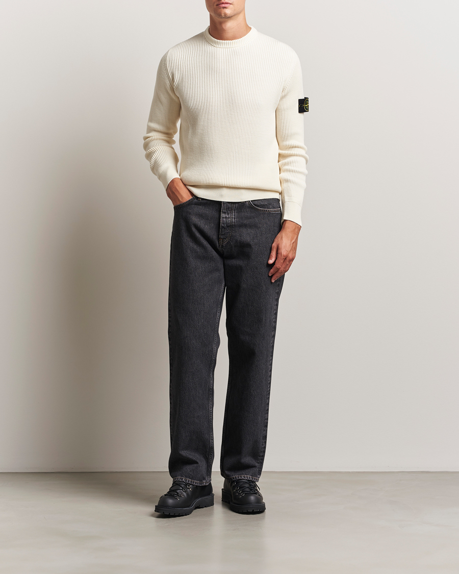 Heren | Truien | Stone Island | Full Rib Crewneck Ivory