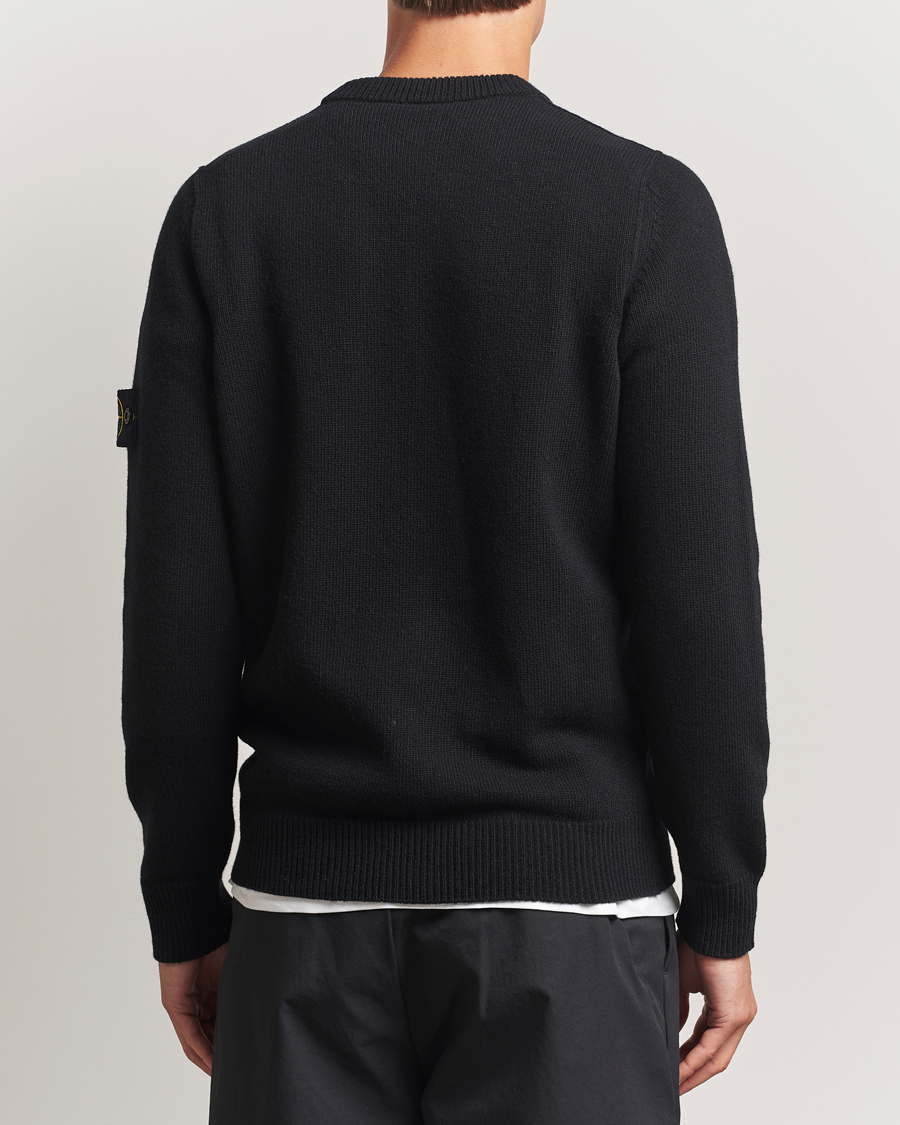 Heren | Truien | Stone Island | Knitted Lambswool Crew Neck Black