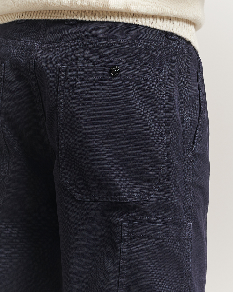 Homme | Pantalons | Stone Island | Panama Cotton Old Effect Trousers Ink