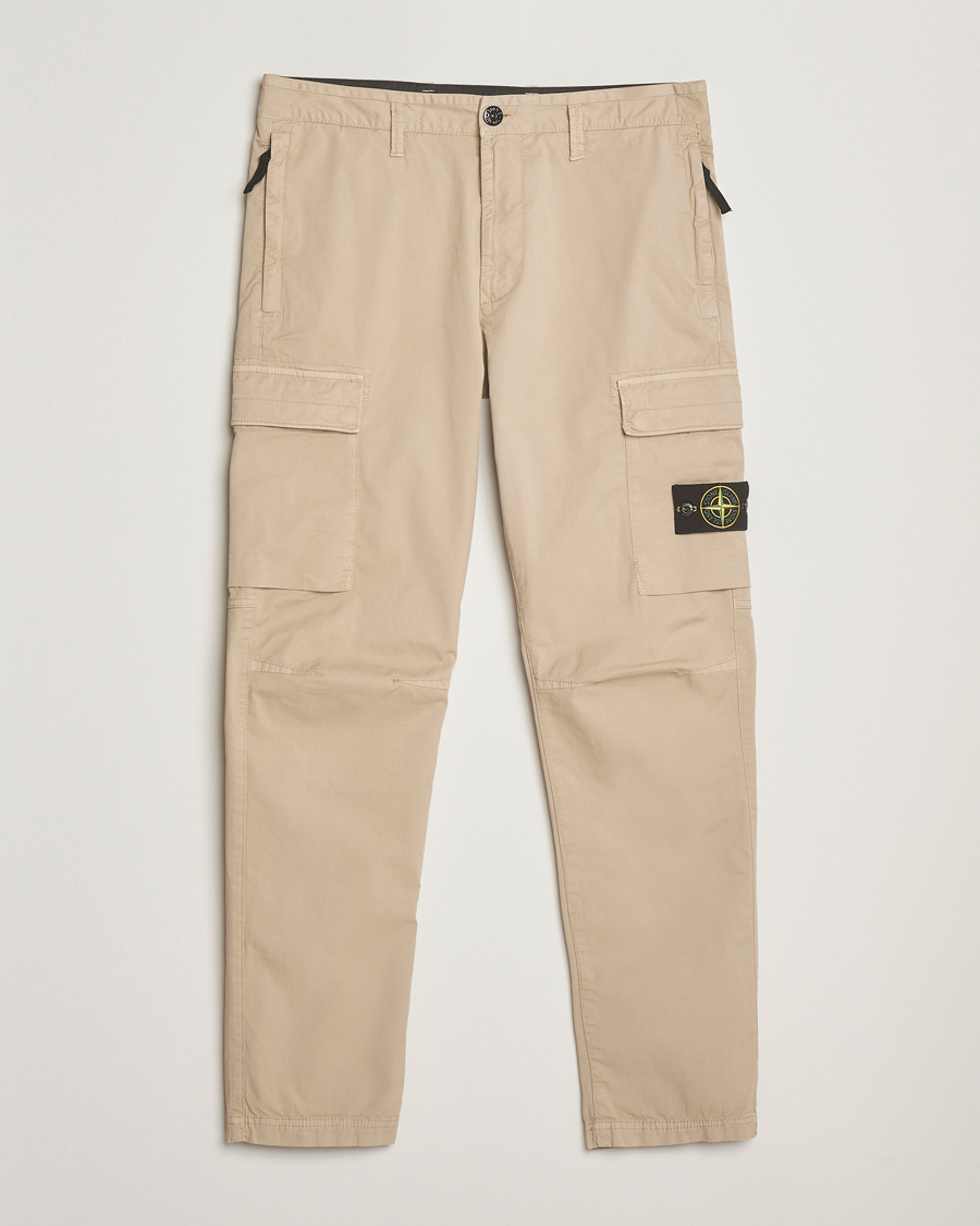 Heren | Broeken | Stone Island | Supima Cotton Stretch Cargo Trousers Desert