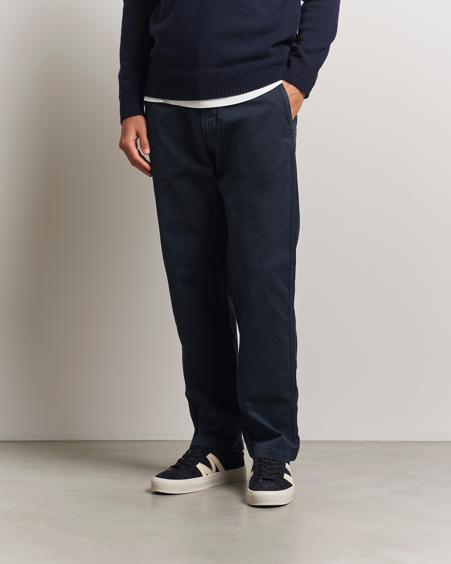 Heren | Broeken | Stone Island | Cotton Twill Stretch Chino Navy