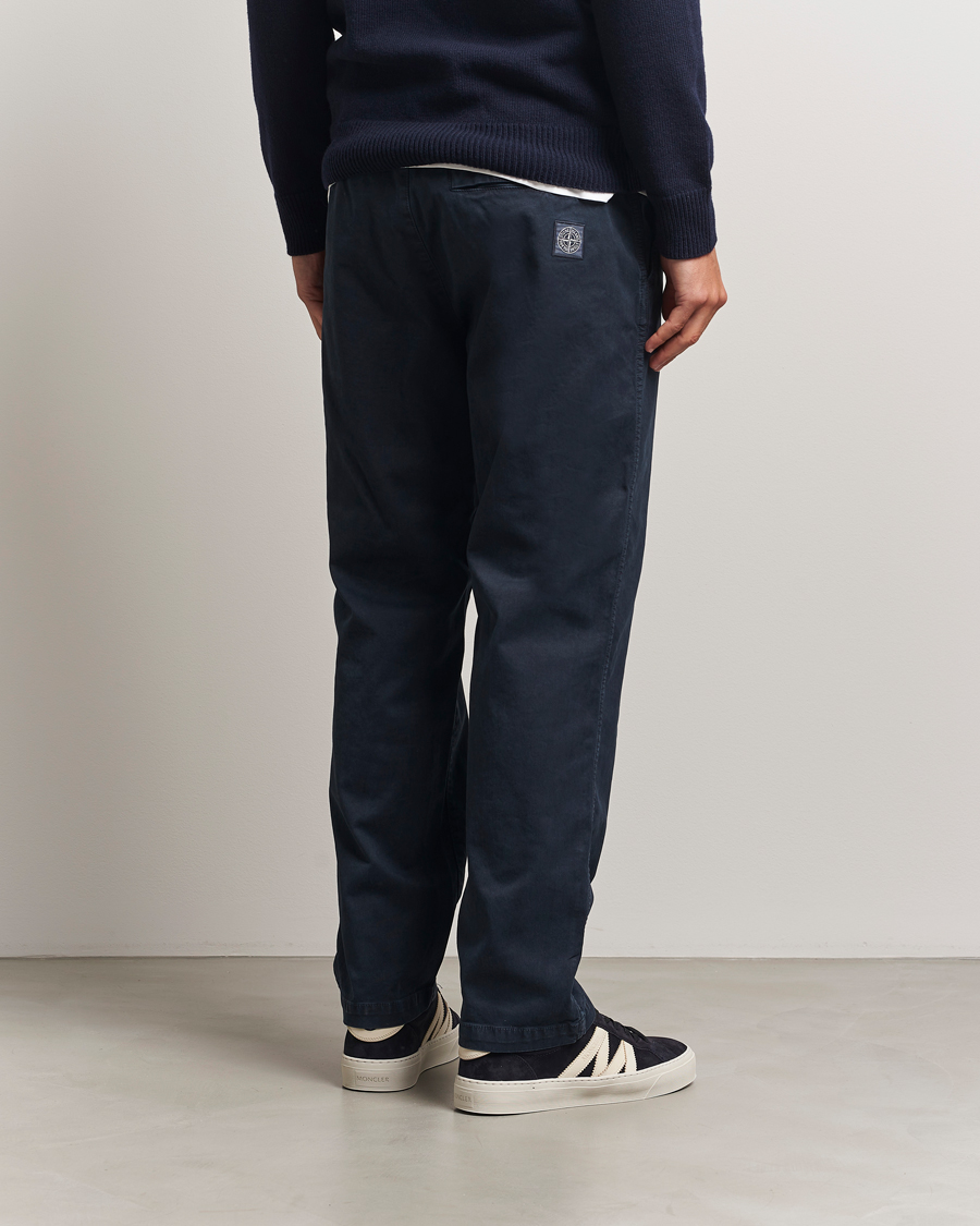 Heren | Broeken | Stone Island | Cotton Twill Stretch Chino Navy