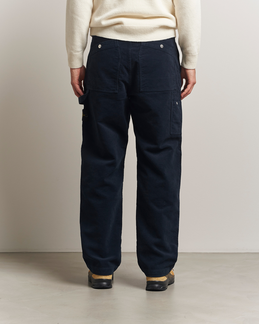 Homme | Pantalons | Stone Island | Cotton Moleskin Trousers Navy