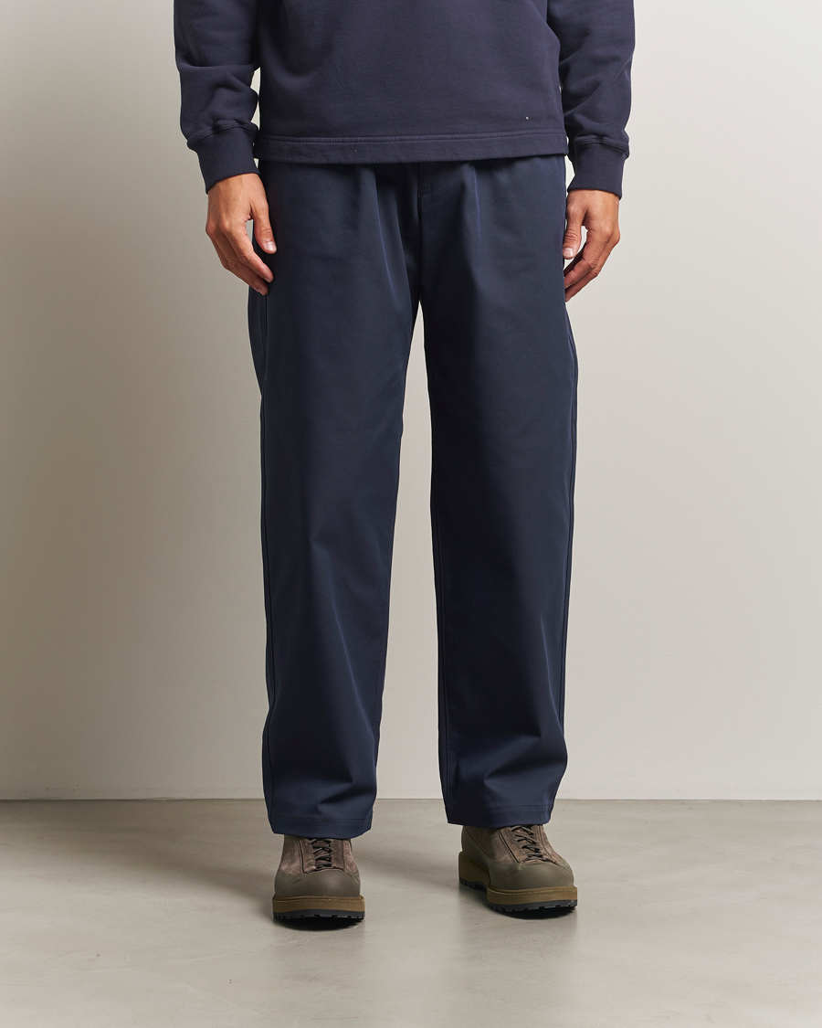 Heren | Broeken | Stone Island | Marina Yard Dyed Stretch Gabardine Trousers Navy