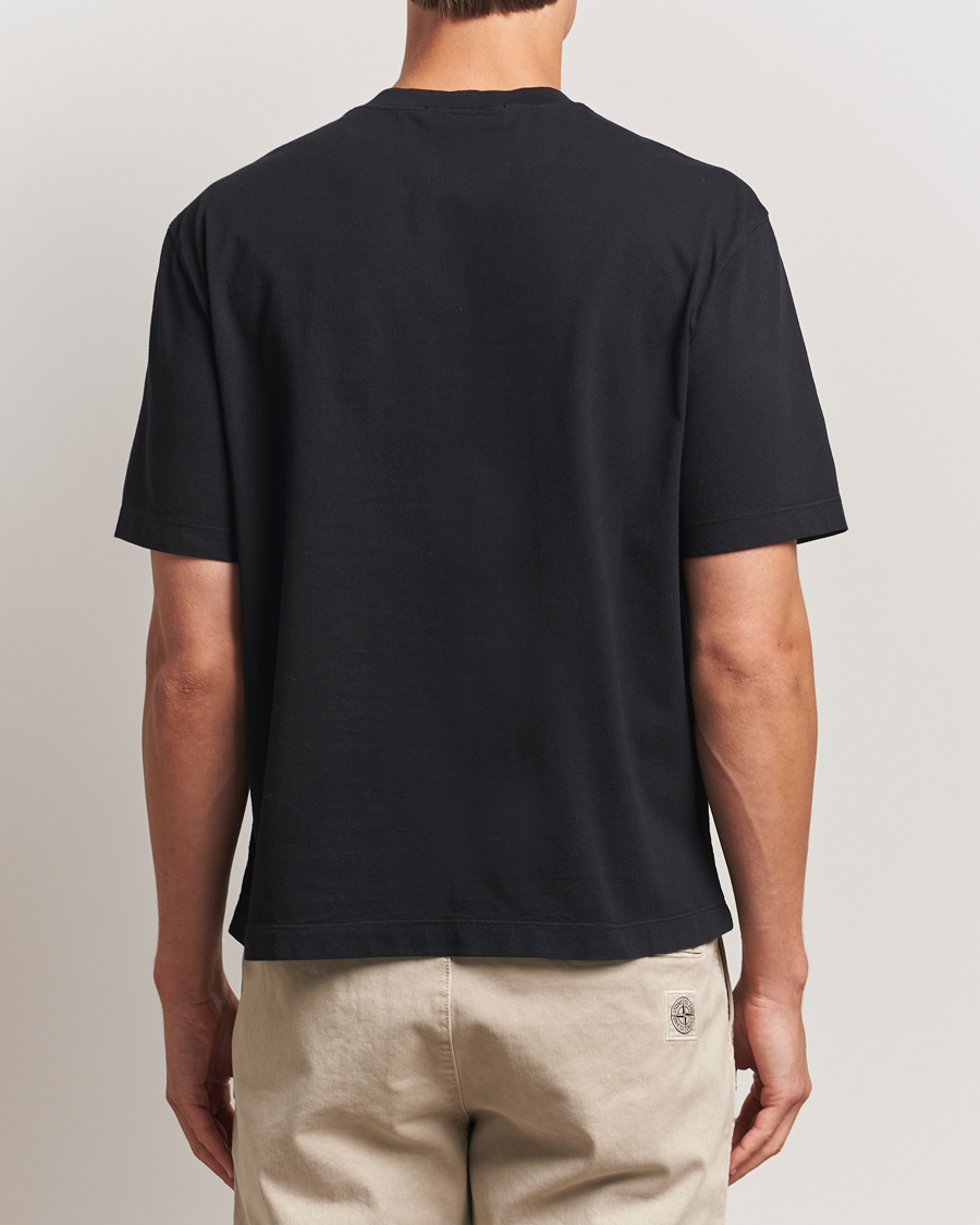 Heren | T-shirts | Stone Island | Combed Organic Cotton T-Shirt Black