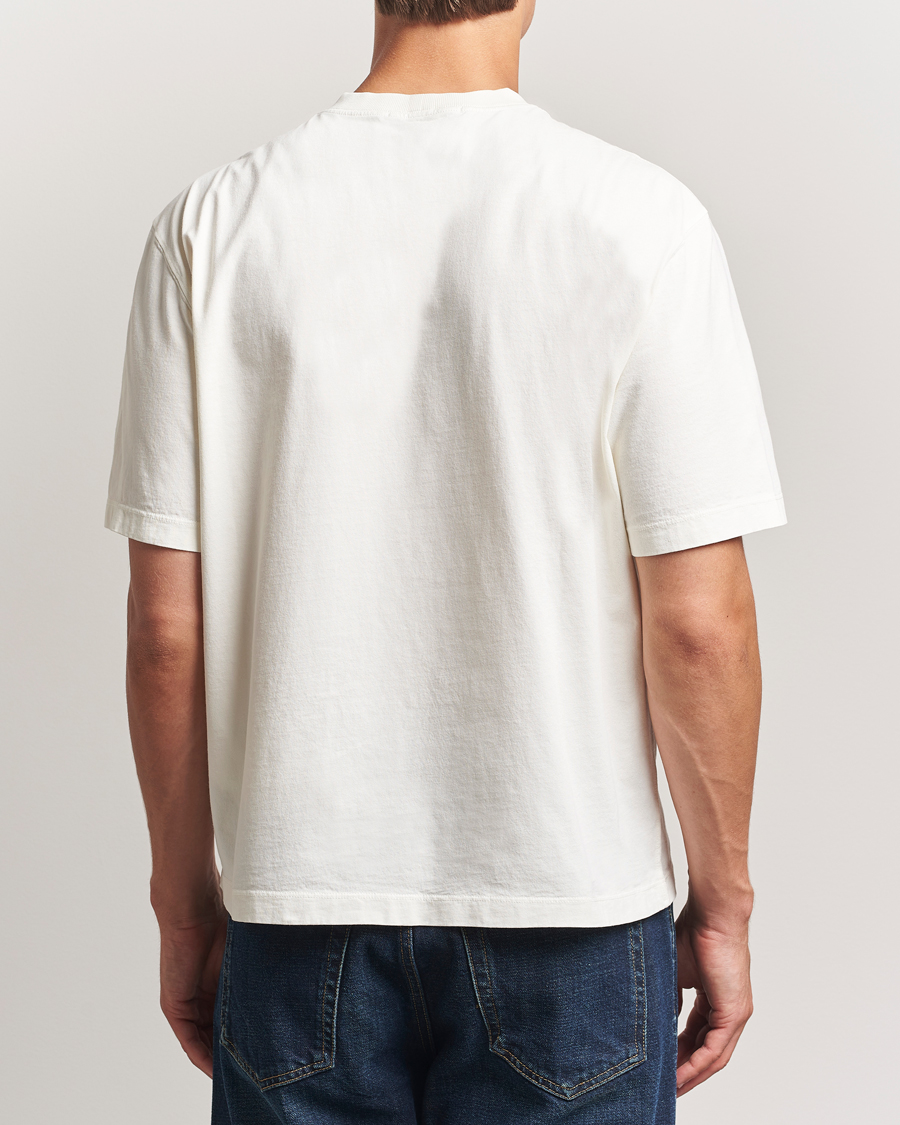 Heren | T-shirts | Stone Island | Combed Organic Cotton T-Shirt Ivory