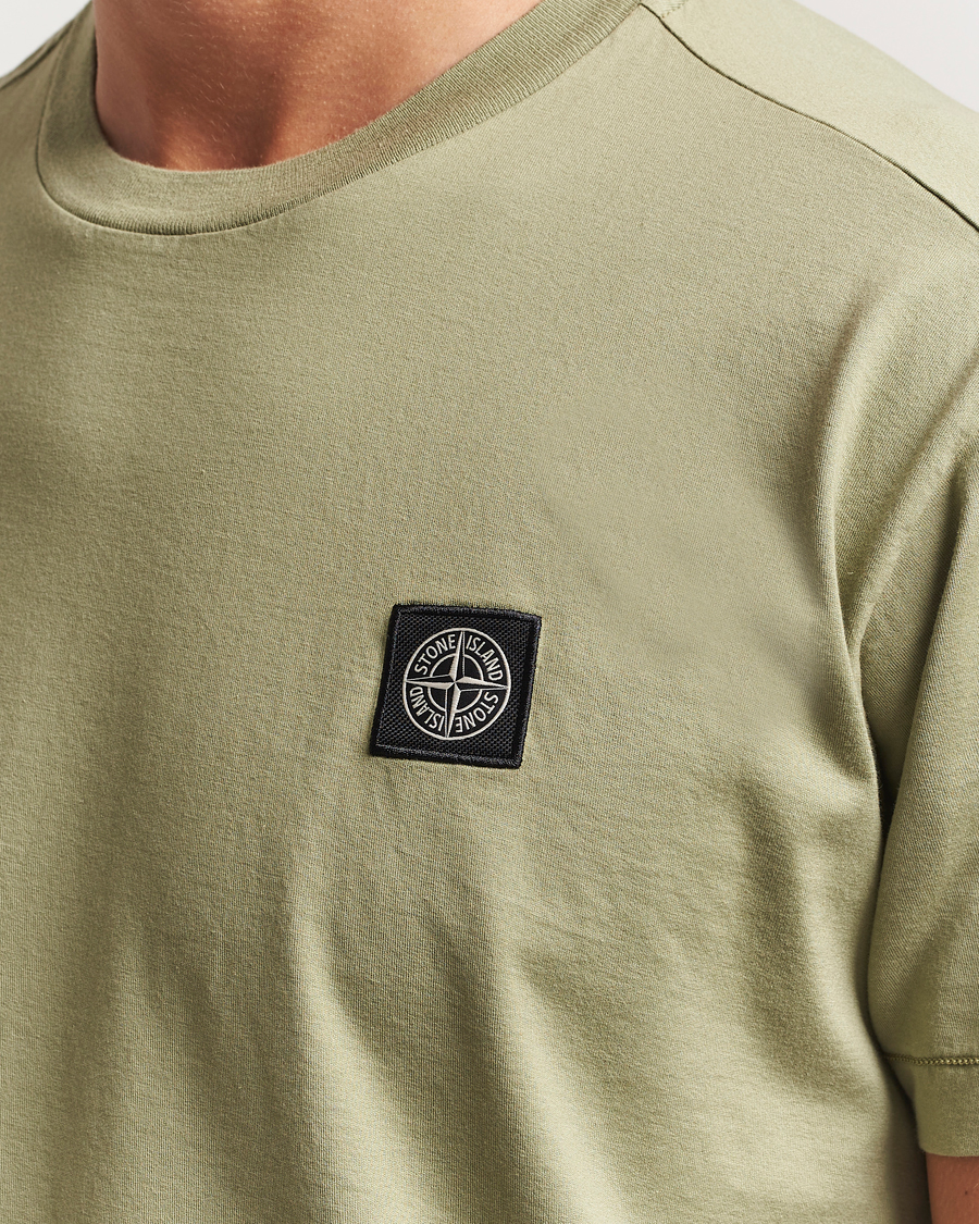 Homme | T-shirts | Stone Island | Garment Dyed Cotton Jersey T-Shirt Sage