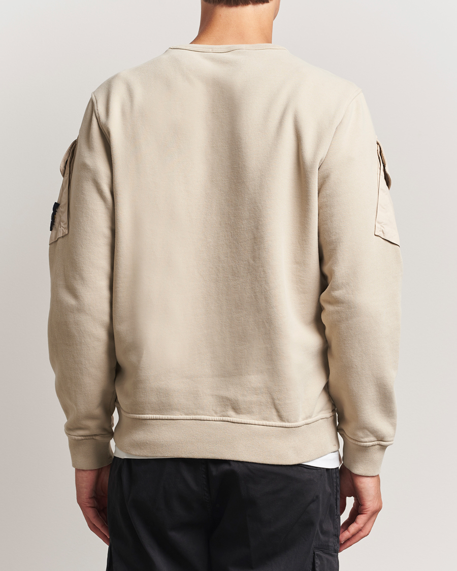 Homme | Pulls Et Tricots | Stone Island | Organic Cotton Fleece Arm Pocket Sweatshirt Desert