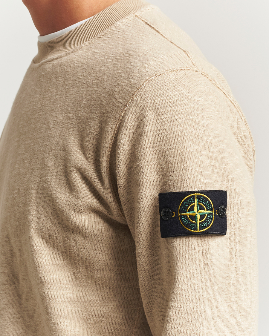 Heren | Truien | Stone Island | Vanisé Brushed Heavy Cotton Sweatshirt Desert