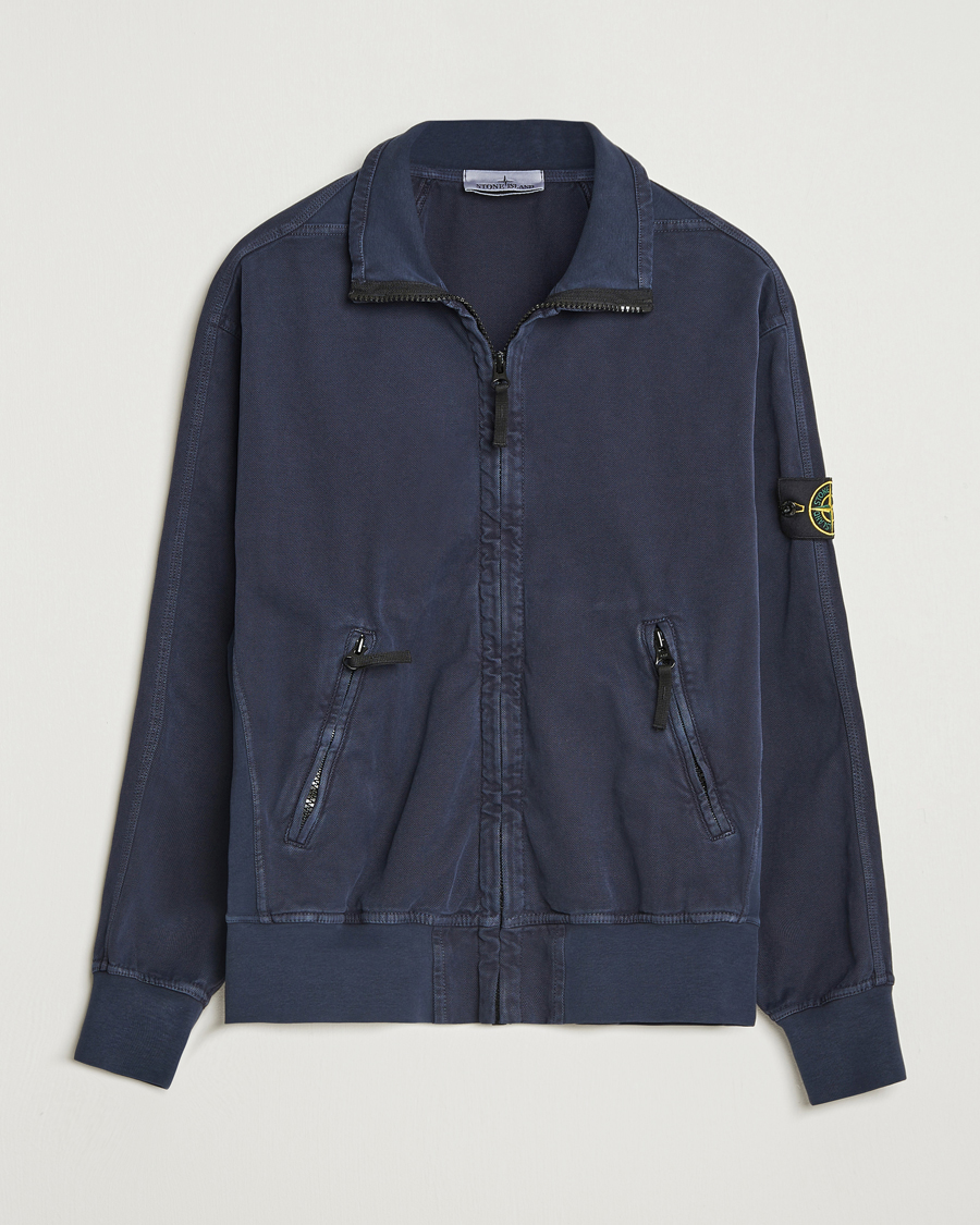 Homme | Manteaux Et Vestes | Stone Island | Organic Panama Cotton Track Jacket Ink