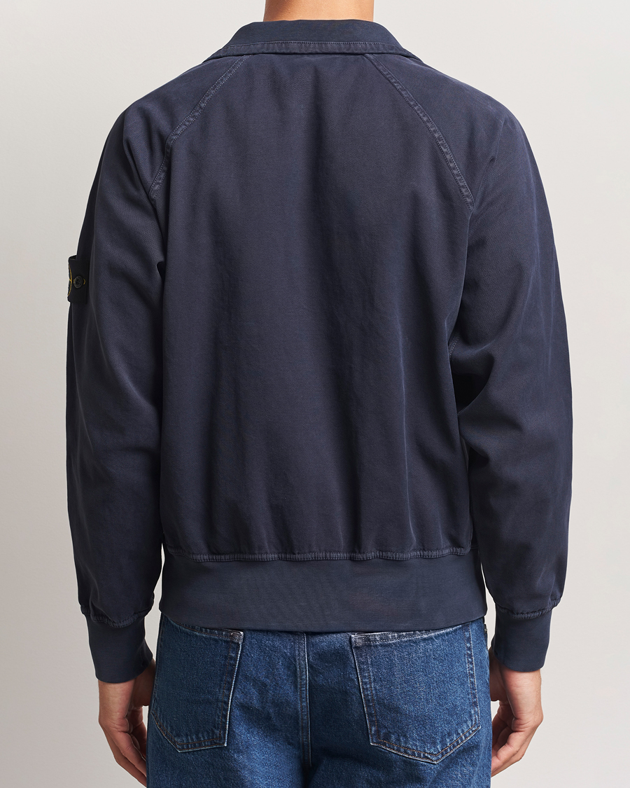 Homme | Manteaux Et Vestes | Stone Island | Organic Panama Cotton Track Jacket Ink