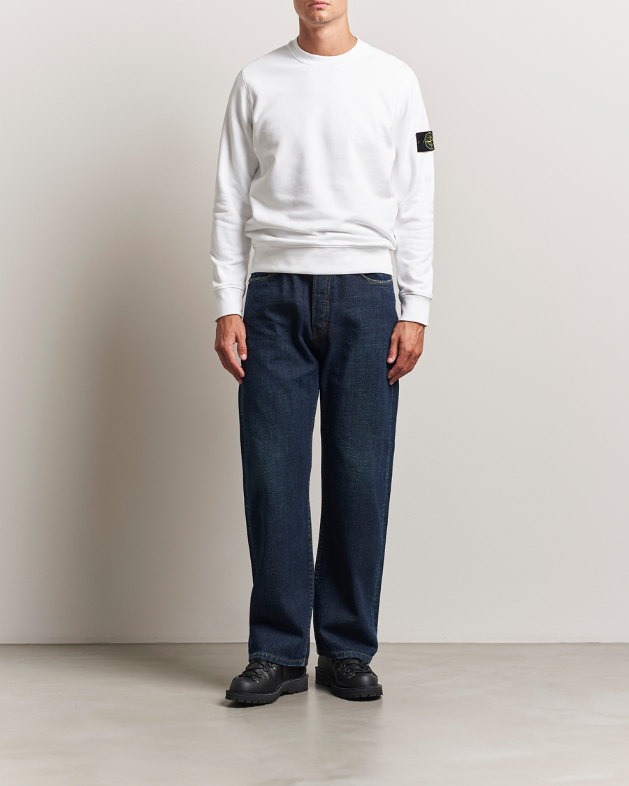 Homme | Pulls Et Tricots | Stone Island | Garment Dyed Fleece Sweatshirt White