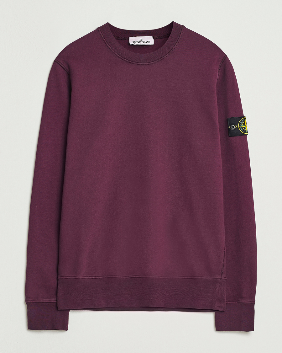 Homme | Pulls Et Tricots | Stone Island | Garment Dyed Fleece Sweatshirt Amaranth