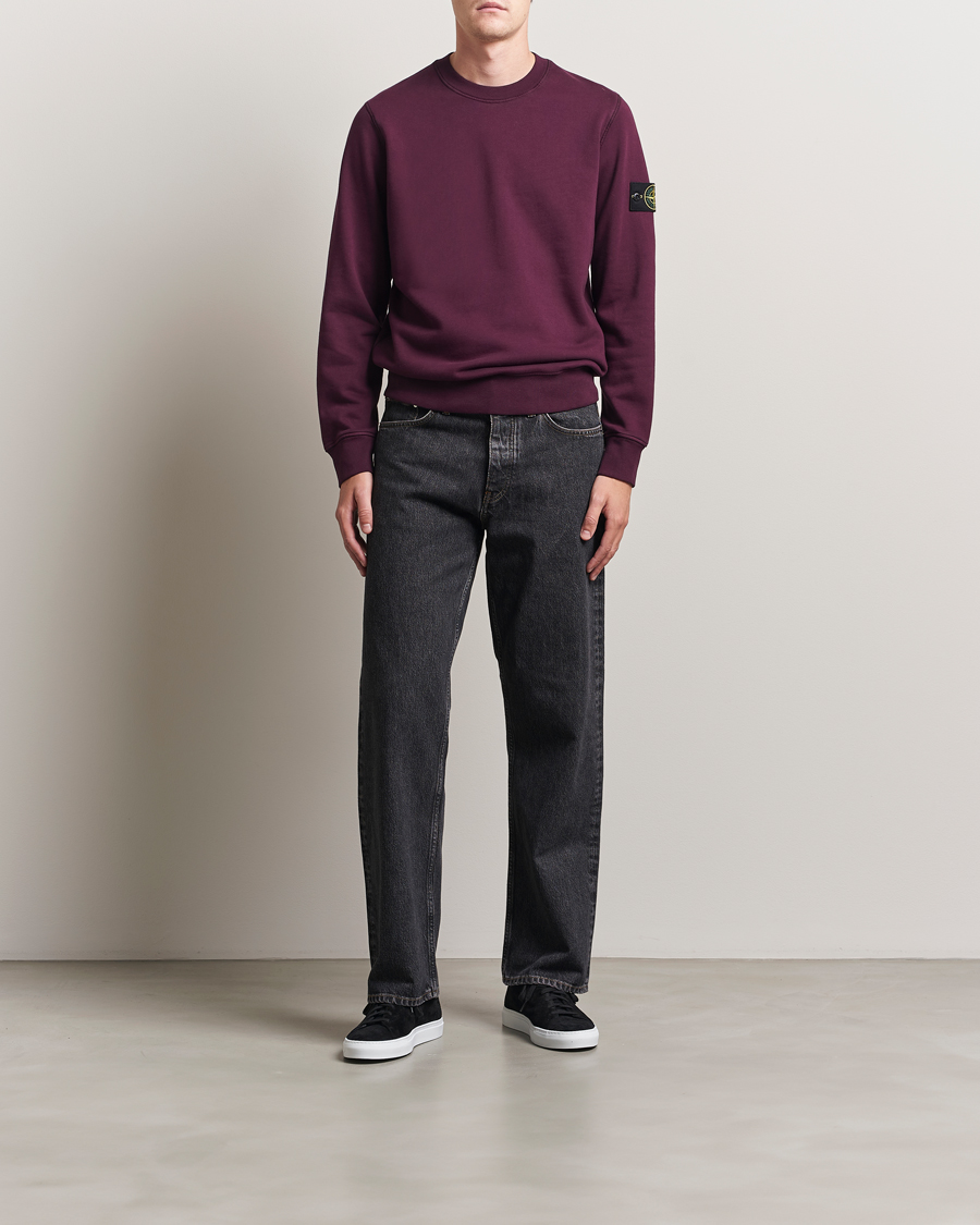 Homme | Pulls Et Tricots | Stone Island | Garment Dyed Fleece Sweatshirt Amaranth