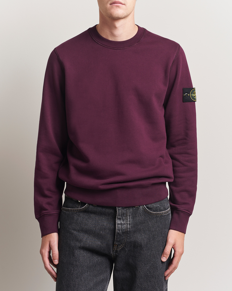 Homme | Pulls Et Tricots | Stone Island | Garment Dyed Fleece Sweatshirt Amaranth