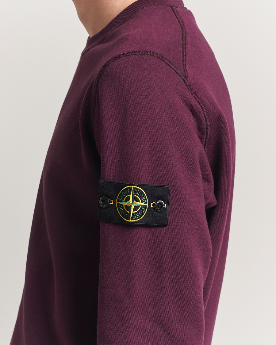 Homme | Pulls Et Tricots | Stone Island | Garment Dyed Fleece Sweatshirt Amaranth