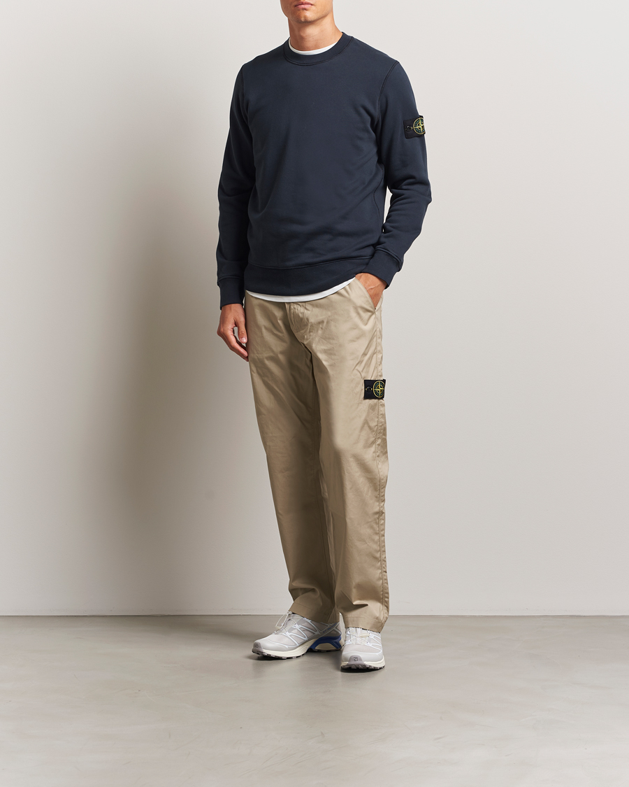 Homme | Pulls Et Tricots | Stone Island | Garment Dyed Fleece Sweatshirt Navy